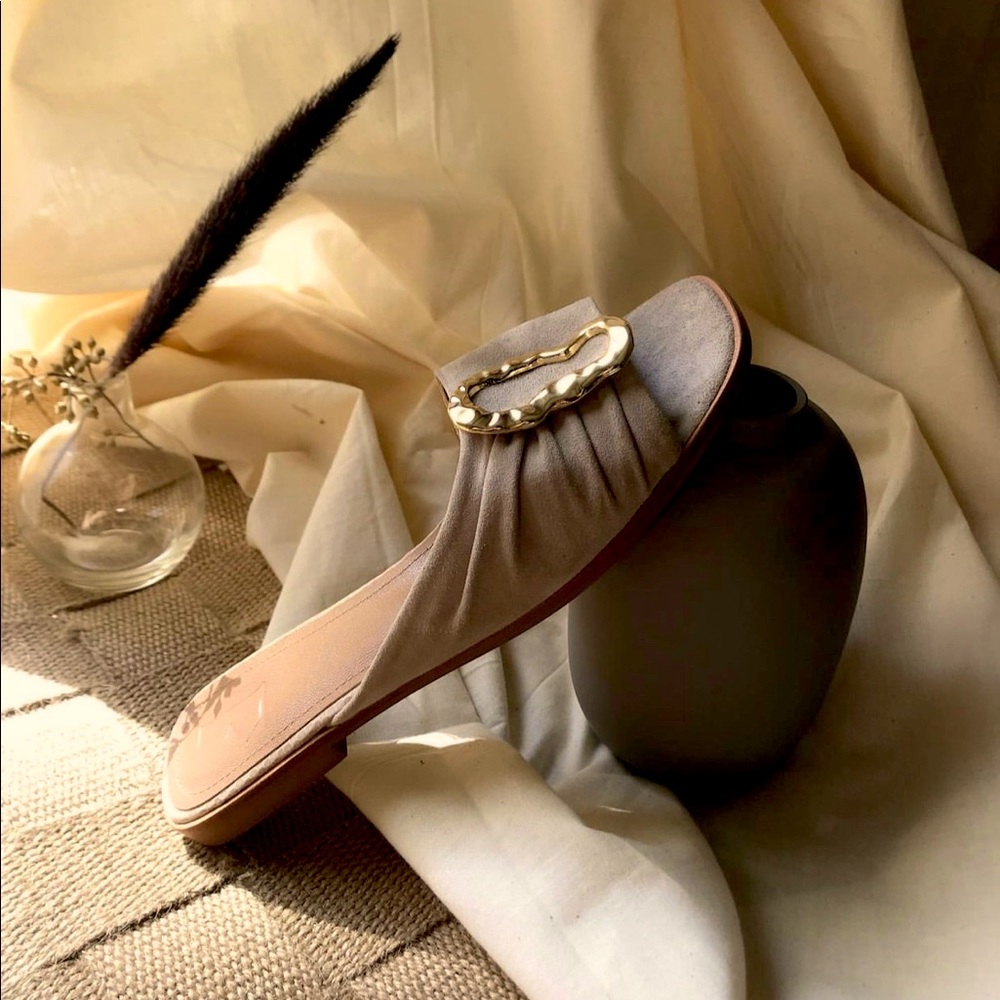 Ins popular brand - Misha Suede Sand｜Flattered